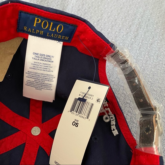Polo Ralph Lauren Bear Baseball Cap Hat - Navy NEW - Picture 4 of 8